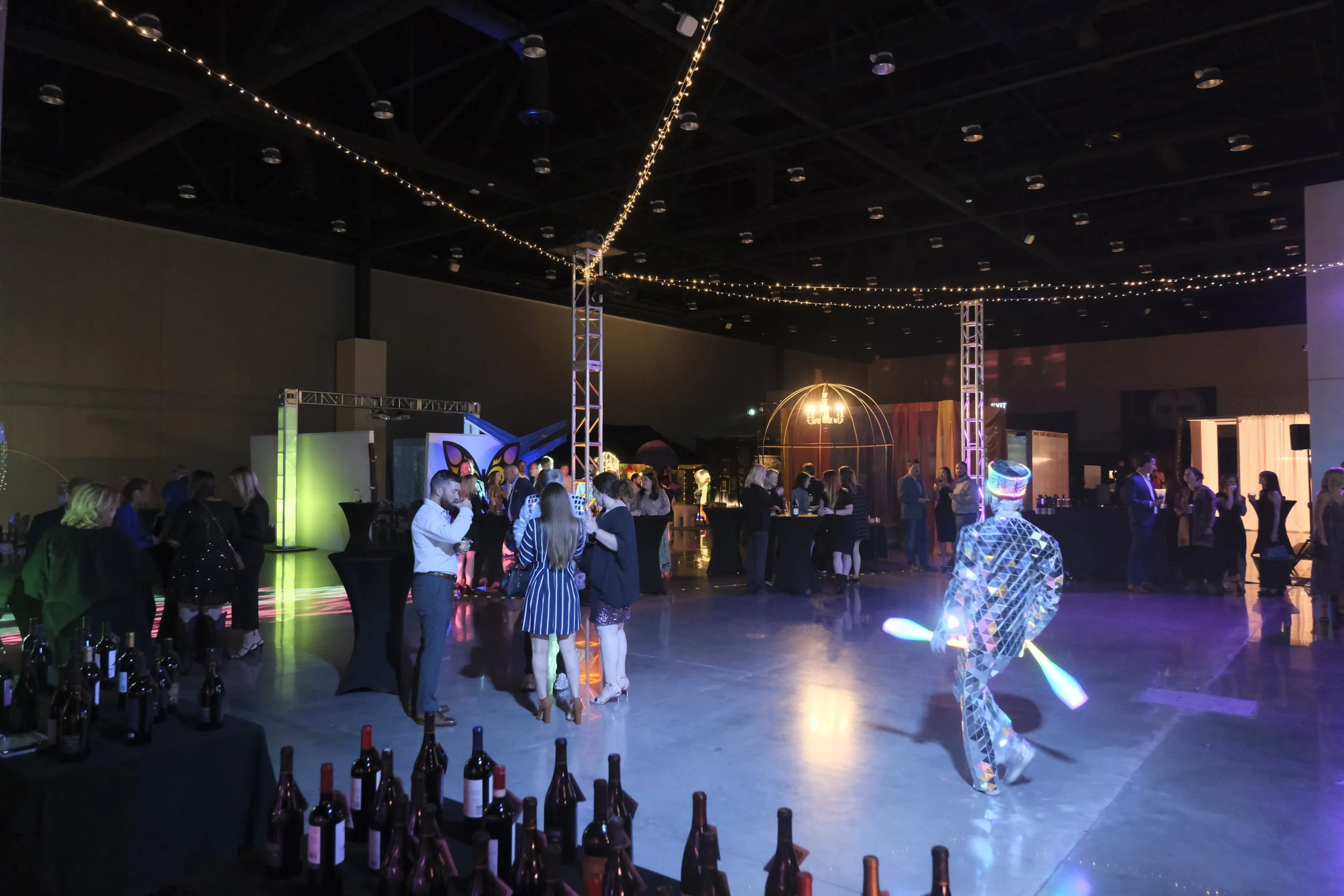 Live event lighting in a venue